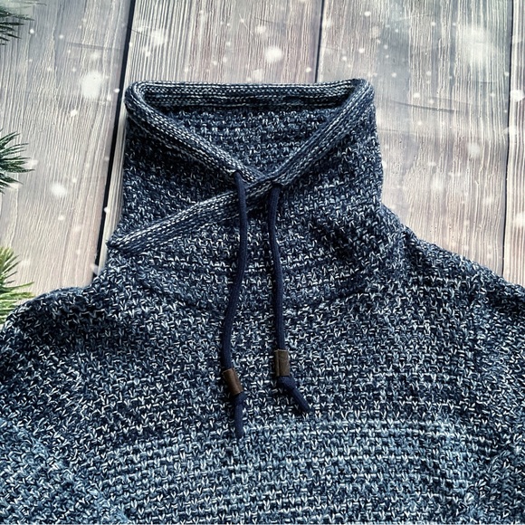 Piazza Italia Man Ombre Pullover Cowlneck Sweater Long Sleeves - Picture 7 of 9